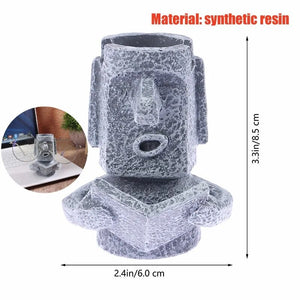 Glasses Stand Sunglasses Holder Lip Beard Easter Island Head Shape Home Funny Desk Decor Spectacle Holding Bracket Glasses Stand