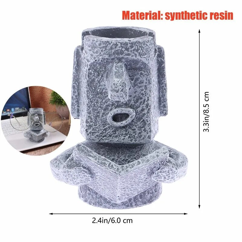 Glasses Stand Sunglasses Holder Lip Beard Easter Island Head Shape Home Funny Desk Decor Spectacle Holding Bracket Glasses Stand