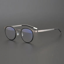 Load image into Gallery viewer, Glasses of the Same Style Jian Dan Linde 9704 Pure Titanium Round Light with Myopia Anti Blue Light anti Fog GlassesFframe