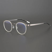 Load image into Gallery viewer, Glasses of the Same Style Jian Dan Linde 9704 Pure Titanium Round Light with Myopia Anti Blue Light anti Fog GlassesFframe