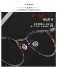 Load image into Gallery viewer, Glasses of the Same Style Jian Dan Linde 9704 Pure Titanium Round Light with Myopia Anti Blue Light anti Fog GlassesFframe