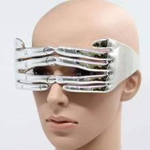 Load image into Gallery viewer, Gold Fingers Glasses Festival Points Men One Piece Silver Bar for Party Cosplay Extraordinary Oculos de Sol Feminino