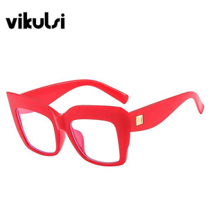 Gradient Square Optical Glasses Women Thick Frame Anti Blue Glasses Myopia Prescription Eyeglasses Frames Ladies Blu-ray Glasses