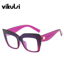 Load image into Gallery viewer, Gradient Square Optical Glasses Women Thick Frame Anti Blue Glasses Myopia Prescription Eyeglasses Frames Ladies Blu-ray Glasses
