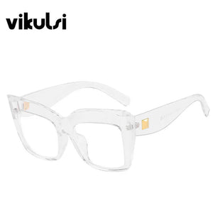 Gradient Square Optical Glasses Women Thick Frame Anti Blue Glasses Myopia Prescription Eyeglasses Frames Ladies Blu-ray Glasses