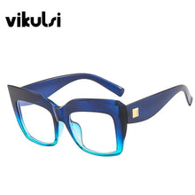 Load image into Gallery viewer, Gradient Square Optical Glasses Women Thick Frame Anti Blue Glasses Myopia Prescription Eyeglasses Frames Ladies Blu-ray Glasses