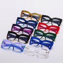 Load image into Gallery viewer, Gradient Square Optical Glasses Women Thick Frame Anti Blue Glasses Myopia Prescription Eyeglasses Frames Ladies Blu-ray Glasses