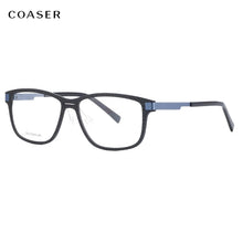 Load image into Gallery viewer, Great Carbon Fibre Acetate Glasses Frame Men Round Vintage Optical Prescription Eyeglasses Women Style Fullrim Lighter Eyewear
