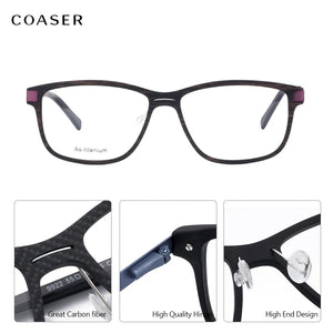Great Carbon Fibre Acetate Glasses Frame Men Round Vintage Optical Prescription Eyeglasses Women Style Fullrim Lighter Eyewear