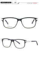 Load image into Gallery viewer, Great Carbon Fibre Acetate Glasses Frame Men Round Vintage Optical Prescription Eyeglasses Women Style Fullrim Lighter Eyewear