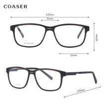 Load image into Gallery viewer, Great Carbon Fibre Acetate Glasses Frame Men Round Vintage Optical Prescription Eyeglasses Women Style Fullrim Lighter Eyewear