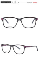 Load image into Gallery viewer, Great Carbon Fibre Acetate Glasses Frame Men Round Vintage Optical Prescription Eyeglasses Women Style Fullrim Lighter Eyewear