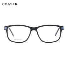 Load image into Gallery viewer, Great Carbon Fibre Acetate Glasses Frame Men Round Vintage Optical Prescription Eyeglasses Women Style Fullrim Lighter Eyewear