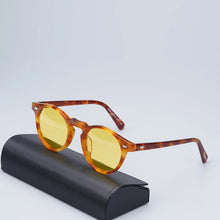 Load image into Gallery viewer, Gregory Peck Sunglasses Women  Acetate Retro Round Polarized Vintage Driving Glasses Shades for Women Grey Lens Sun Glasses