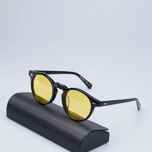 Load image into Gallery viewer, Gregory Peck Sunglasses Women  Acetate Retro Round Polarized Vintage Driving Glasses Shades for Women Grey Lens Sun Glasses