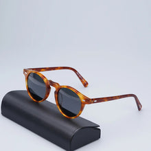 Load image into Gallery viewer, Gregory Peck Sunglasses Women  Acetate Retro Round Polarized Vintage Driving Glasses Shades for Women Grey Lens Sun Glasses