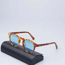 Load image into Gallery viewer, Gregory Peck Sunglasses Women  Acetate Retro Round Polarized Vintage Driving Glasses Shades for Women Grey Lens Sun Glasses