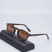 Load image into Gallery viewer, Gregory Peck Sunglasses Women  Acetate Retro Round Polarized Vintage Driving Glasses Shades for Women Grey Lens Sun Glasses