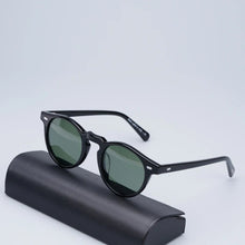 Load image into Gallery viewer, Gregory Peck Sunglasses Women  Acetate Retro Round Polarized Vintage Driving Glasses Shades for Women Grey Lens Sun Glasses