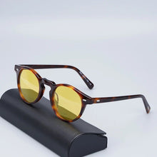 Load image into Gallery viewer, Gregory Peck Sunglasses Women  Acetate Retro Round Polarized Vintage Driving Glasses Shades for Women Grey Lens Sun Glasses