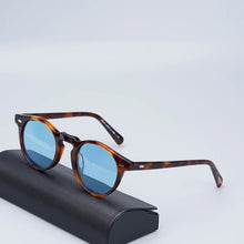 Load image into Gallery viewer, Gregory Peck Sunglasses Women  Acetate Retro Round Polarized Vintage Driving Glasses Shades for Women Grey Lens Sun Glasses