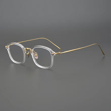 Load image into Gallery viewer, Vintage Acetate Small Glasses Frame Women Men Square Titanium Prescription Optical Myopia Eyeglasses Frame Luxury Brand Eyewear