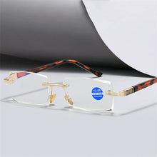 Load image into Gallery viewer, seemfly High Quality Anti Blue Light Men Women Reading Glasses Metal Elderly Vintage Presbyopic Far sight Goggles +1.5 2.0
