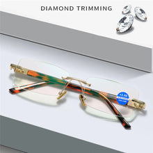 Load image into Gallery viewer, seemfly High Quality Anti Blue Light Men Women Reading Glasses Metal Elderly Vintage Presbyopic Far sight Goggles +1.5 2.0