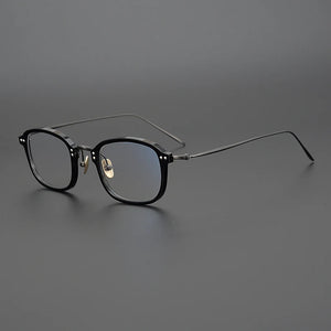 Vintage Acetate Small Glasses Frame Women Men Square Titanium Prescription Optical Myopia Eyeglasses Frame Luxury Brand Eyewear