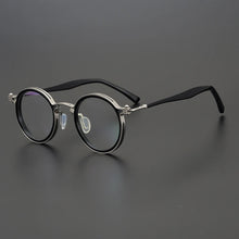 Load image into Gallery viewer, Vintage Round Acetate Titanium Glasses Frame Men Retro Ultra Light Handmade Eyeglasses Frame Women Designer Luxury Brand Eyewear