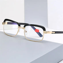 Load image into Gallery viewer, seemfly Optical Glass Reading Glasses With Blue Film Presbyopia Eyeglasses For Women Men Diopter With +1 +1.5 +2 +2.5 +3 +3.5 +4