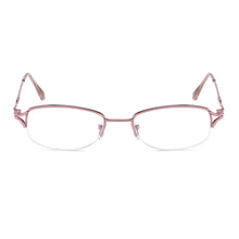 Carica l&#39;immagine nel visualizzatore di Gallery, seemfly Anti-blue light Half Frame Women Classic Reading Glasses Elegant Light Pink Far sighted Eyewear For Female +1.0 to +4.0
