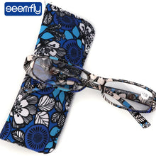 Load image into Gallery viewer, seemfly Reading Glasses Men Portable Unisex Presbyopic Glasses With Bag Women Elegant Red Far Sighted Eyewear +1.0 to 4