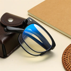 seemfly Bendable Design Reading Glasses Men Folding Square Presbyopia Frame Eyewear With Original Box Portable Goggle +1.5 +2.0