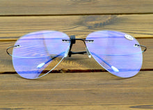 Load image into Gallery viewer, Navigation Style Rimless Oversized Titanium Alloy Reading Glasses +0.75 +1 +1.25 +1.5 +1.75 +2 +2.5 +2.75 to +4