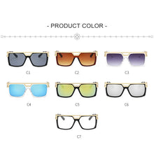 Load image into Gallery viewer, HBK Classic Square Sunglasses Men Retro Style Gradient lens Sun Glasses Male Vintage Driving Oculos De Sol UV400