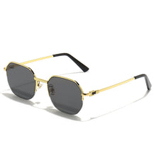 Carica l&#39;immagine nel visualizzatore di Gallery, HBK Metal Luxury Square Women&#39;s Sunglasses Men New Brand Designer Semi-Rimless Glasses 2022 Ladies High Quality Eyewear