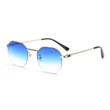 Carica l&#39;immagine nel visualizzatore di Gallery, HBK Metal Luxury Square Women&#39;s Sunglasses Men New Brand Designer Semi-Rimless Glasses 2022 Ladies High Quality Eyewear