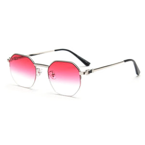 HBK Metal Luxury Square Women's Sunglasses Men New Brand Designer Semi-Rimless Glasses 2022 Ladies High Quality Eyewear