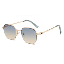 Carica l&#39;immagine nel visualizzatore di Gallery, HBK Metal Luxury Square Women&#39;s Sunglasses Men New Brand Designer Semi-Rimless Glasses 2022 Ladies High Quality Eyewear