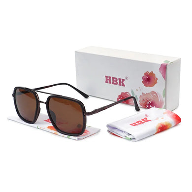 HBK New Pilot Polarized Glasses Men's Metal Big Frame Glasses Outdoor Vacation Party Leisure Shopping Gifts Oculos De Sol