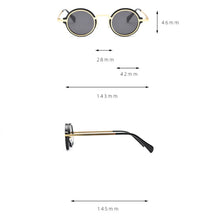 Load image into Gallery viewer, HBK Retro Round Polarized Sunglasses Personalized Punk Men Sun Glasses Shopping Party Fishing Preferred Eyewear Gift 2024