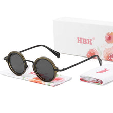 Load image into Gallery viewer, HBK Retro Round Polarized Sunglasses Personalized Punk Men Sun Glasses Shopping Party Fishing Preferred Eyewear Gift 2024