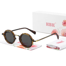 Load image into Gallery viewer, HBK Retro Round Polarized Sunglasses Personalized Punk Men Sun Glasses Shopping Party Fishing Preferred Eyewear Gift 2024