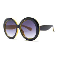 Carica l&#39;immagine nel visualizzatore di Gallery, HBK Unisex Big Round Sunglasses Luxury Retro Oversized Shade for Women Men Brand Designer Good Quality Green Black UV400 Oculos