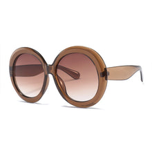 Carica l&#39;immagine nel visualizzatore di Gallery, HBK Unisex Big Round Sunglasses Luxury Retro Oversized Shade for Women Men Brand Designer Good Quality Green Black UV400 Oculos