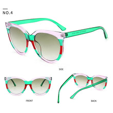 Carica l&#39;immagine nel visualizzatore di Gallery, HBK Unisex Big Round Sunglasses Luxury Retro Oversized Shade for Women Men Brand Designer Good Quality Green Black UV400 Oculos
