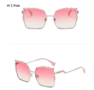 HBK Unisex Big Round Sunglasses Luxury Retro Oversized Shade for Women Men Brand Designer Good Quality Green Black UV400 Oculos