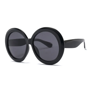 HBK Unisex Big Round Sunglasses Luxury Retro Oversized Shade for Women Men Brand Designer Good Quality Green Black UV400 Oculos