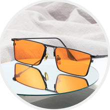 Load image into Gallery viewer, HBK Vintage Small Men&#39;s Sunglasses Rectangle Metal Hip Pop Women Sun Glasses Luxury Steampunk Square Sun Glasses Classic Oculos